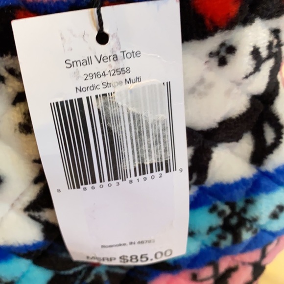 NWOT VERA BRADLEY nordic stripe multi tote - Picture 13 of 16